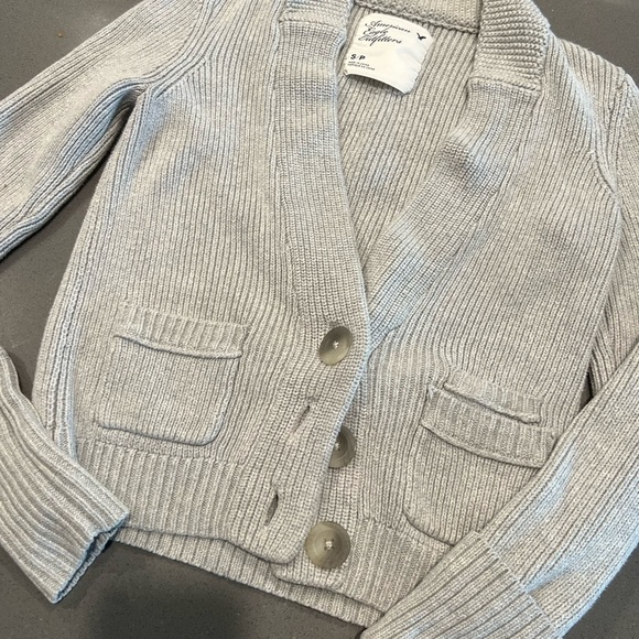 American Eagle Outfitters Jackets & Blazers - Vintage American eagle sweater Gray Knit Cardigan